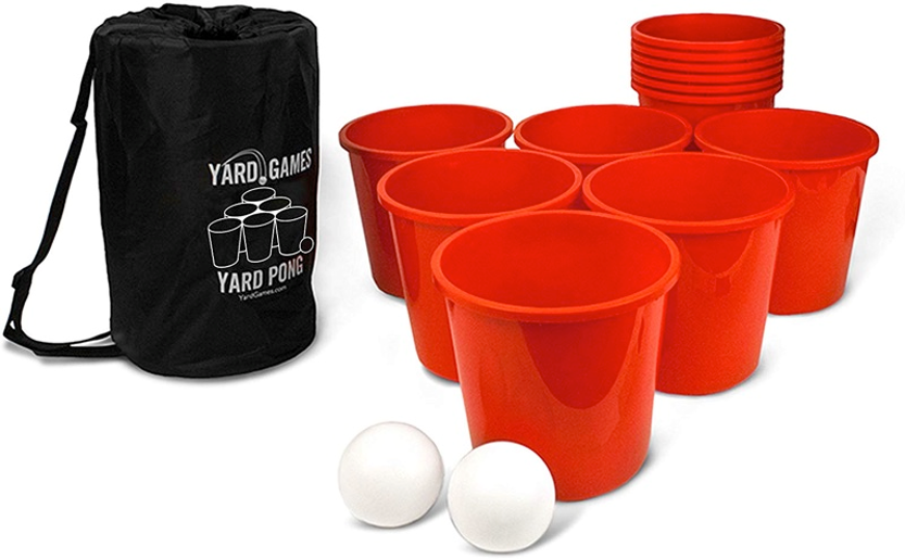 Beer Pong Sæt med 12 Spande og Bolde - Fantastisk Tilbud!