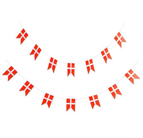 Danish Flag Bunting til Fest – Bestil Nu!