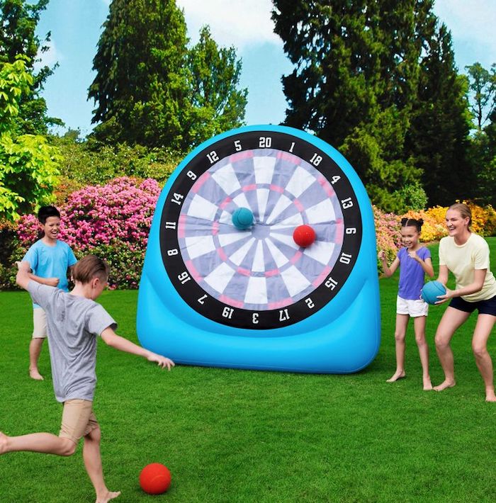 Oppustelig Fodbolddart Velcro Måtte