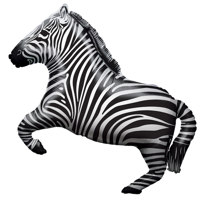 Zebra Folieballon 70 cm til Festpynt - Elegant Valg!