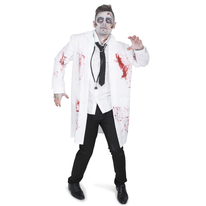 Skræmmende Zombie Doktor Kostume til Mænd - Perfekt til Halloween!