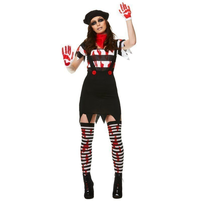 Zombie Mimer Kostume til Kvinder - Fantastisk Halloween Tilbud!