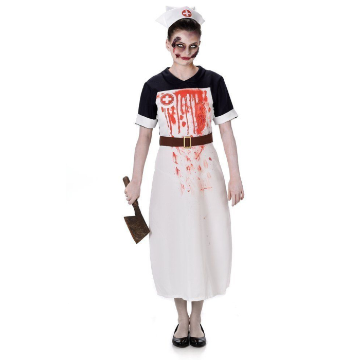Zombie Sygeplejerske Kostume til Halloween Fest