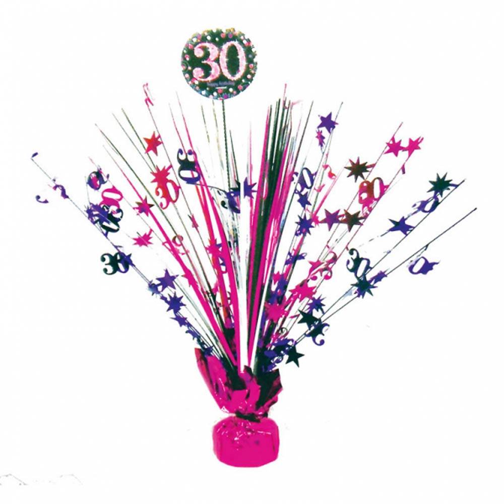 30 Års Fødselsdag Bordpynt i Lys Pink – Festlig Dekoration