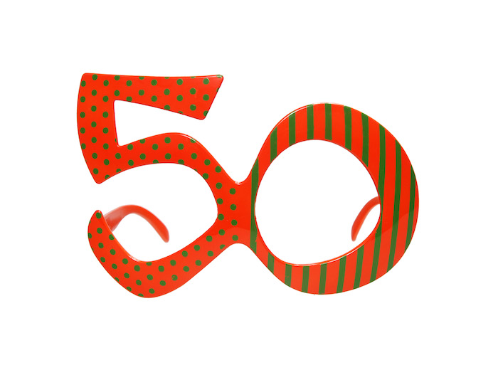 50 års Fødselsdagsbriller i Orange – Fejr med Stil!