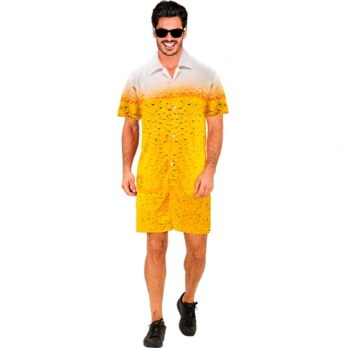 Øl Kostume med Shorts og Skjorte - Fantastisk Tilbud!