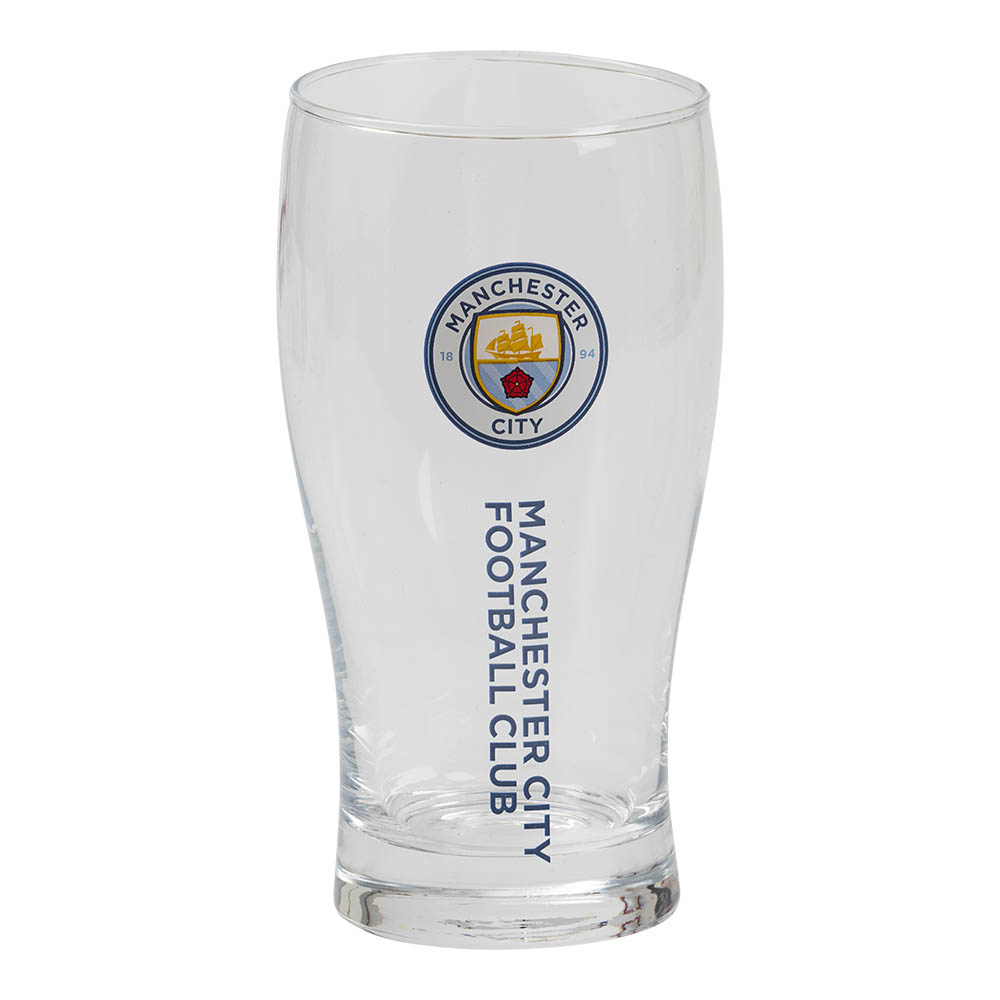 Manchester City Ølglas 50 cl - Ideel gave til fans!