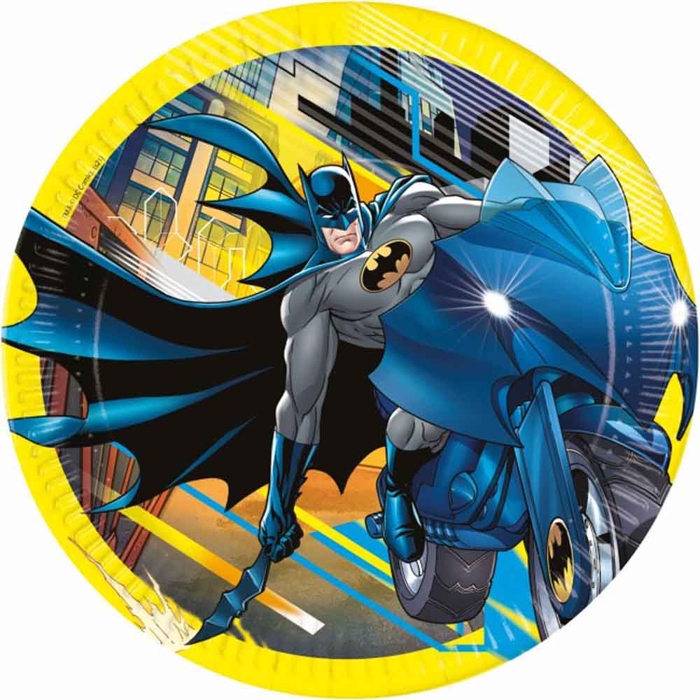 Batman Paptallerkner – 8 stk. til Festen!