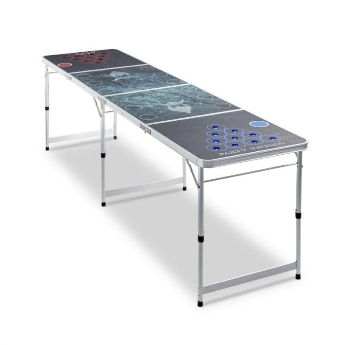 Beer Pong Bord med Dioder - Festligt Spil til Sammenkomster