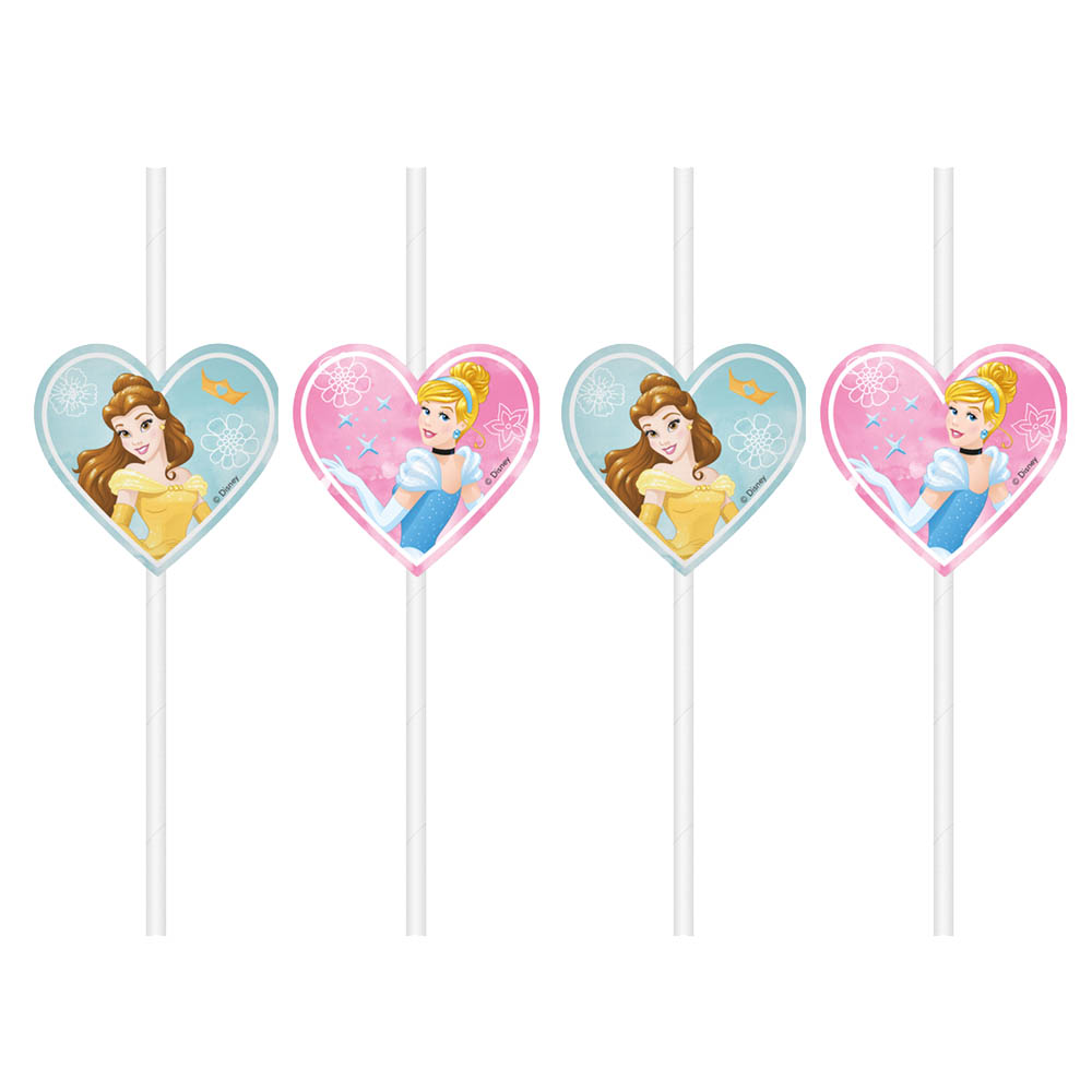 Disney Prinsesse Sugerør – 4 Stk. til Festlige Øjeblikke