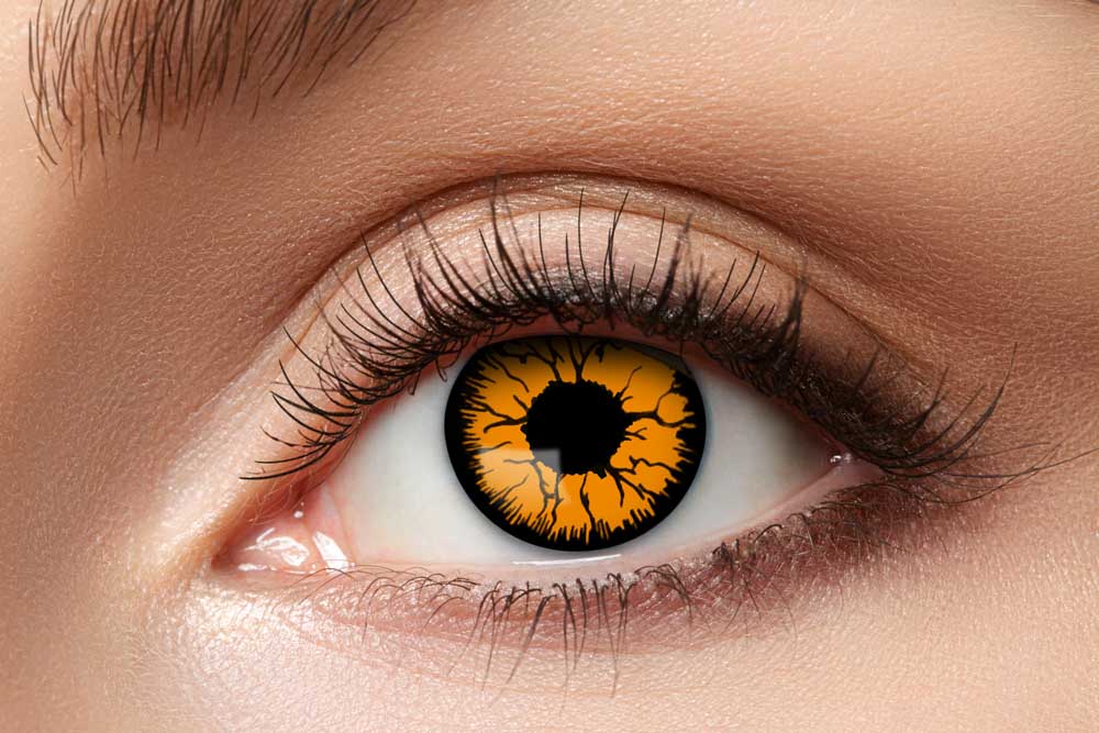 Monster Orange Kontaktlinser til Uforglemmelige Fester