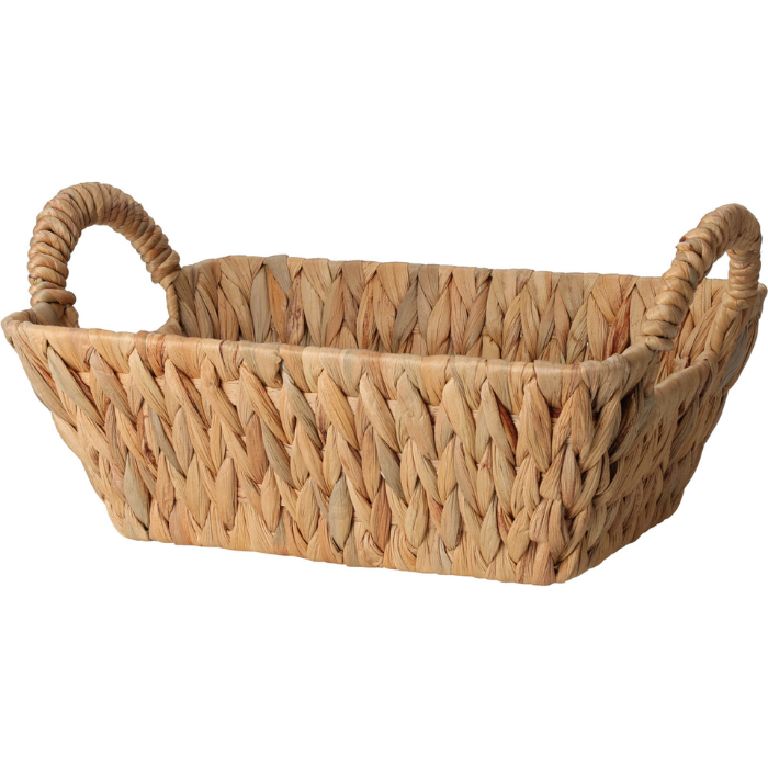 Kurv Med Håndtag Lavet   Vandhyacint 30x20x11