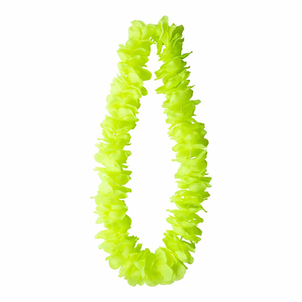 Neon Gul Hawaii Krans til Festlige Anledninger