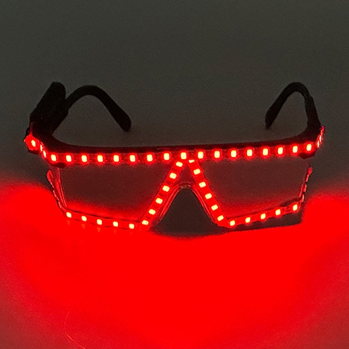 Led Briller Rød Neon Onesize