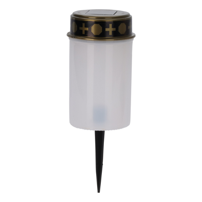 Led Gravlys Med Solcelle 65x120