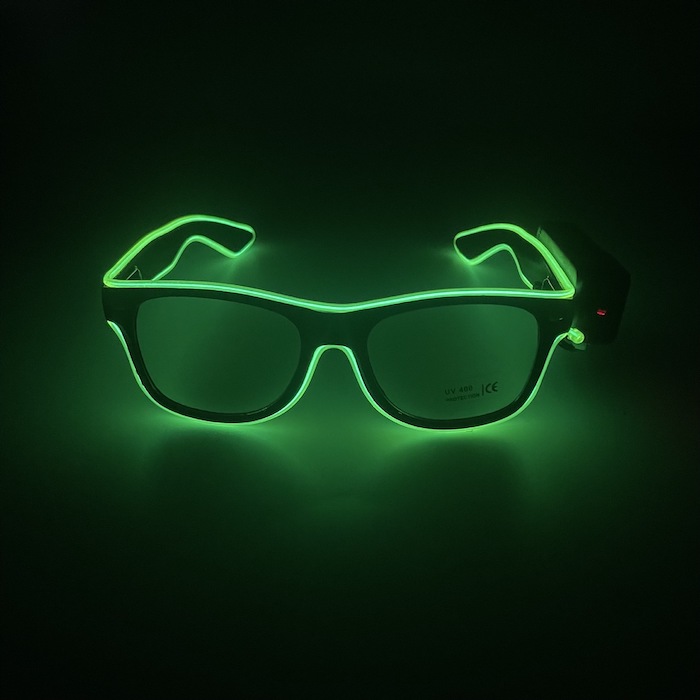 Led-festbriller Grøn
