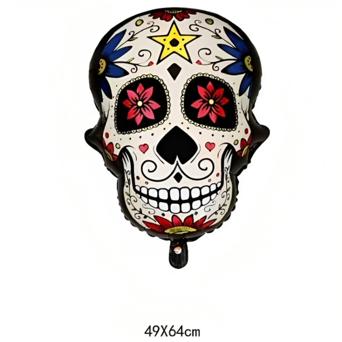 Oppustelig Day   The Dead Kranie Med Stjerne Motiv