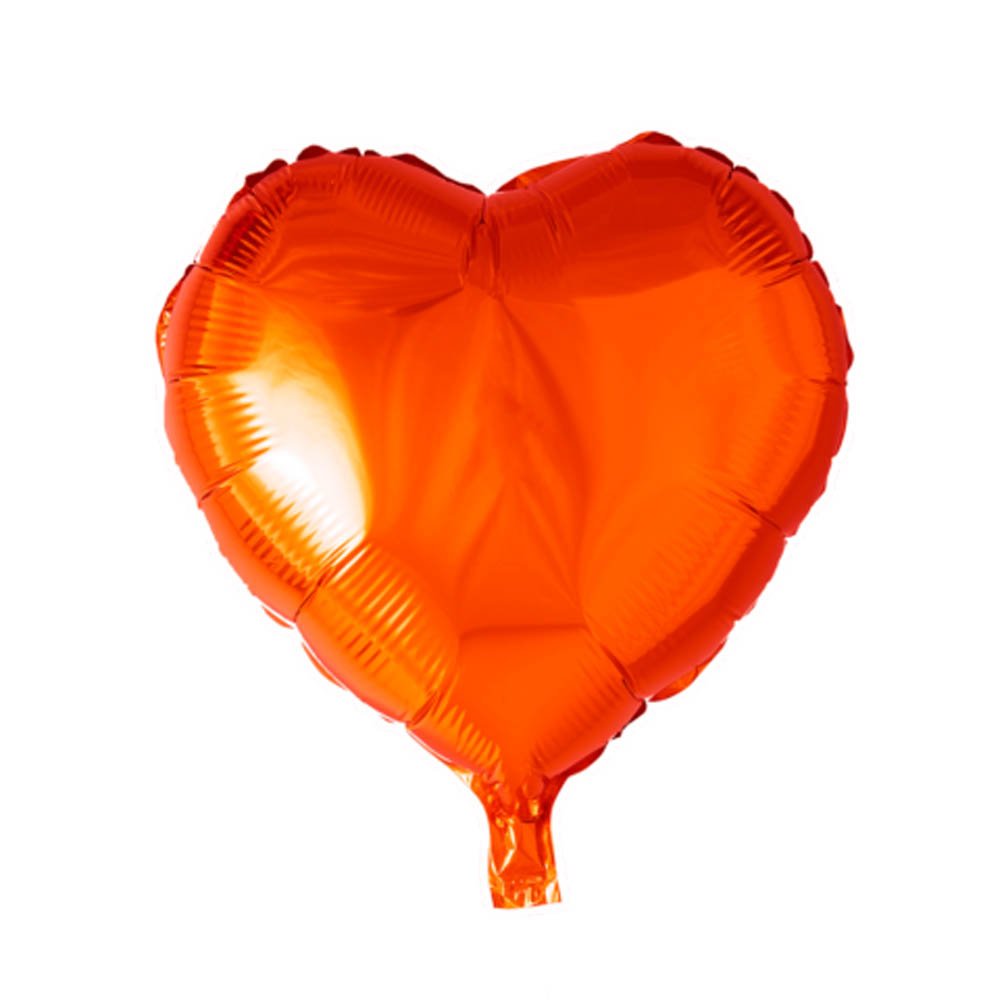 Orange Hjerteballon – Uundgåelig til Festlige Begivenheder