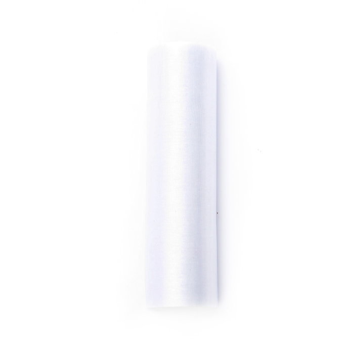 Organza Bordløber Smal Hvid   16     Meter