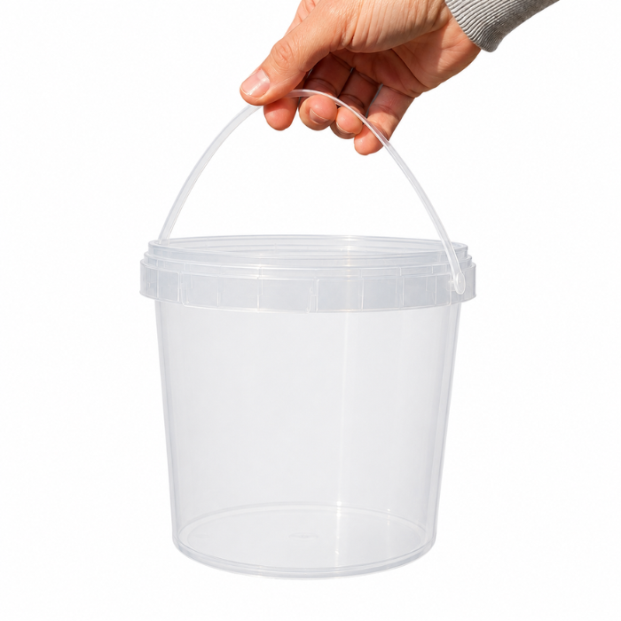 Plastspand Til Opbevaring Med Håndtag 100x