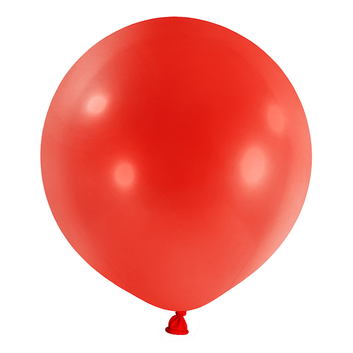 Rød Jumbo Ballon 60 cm - Perfekt til din fest!