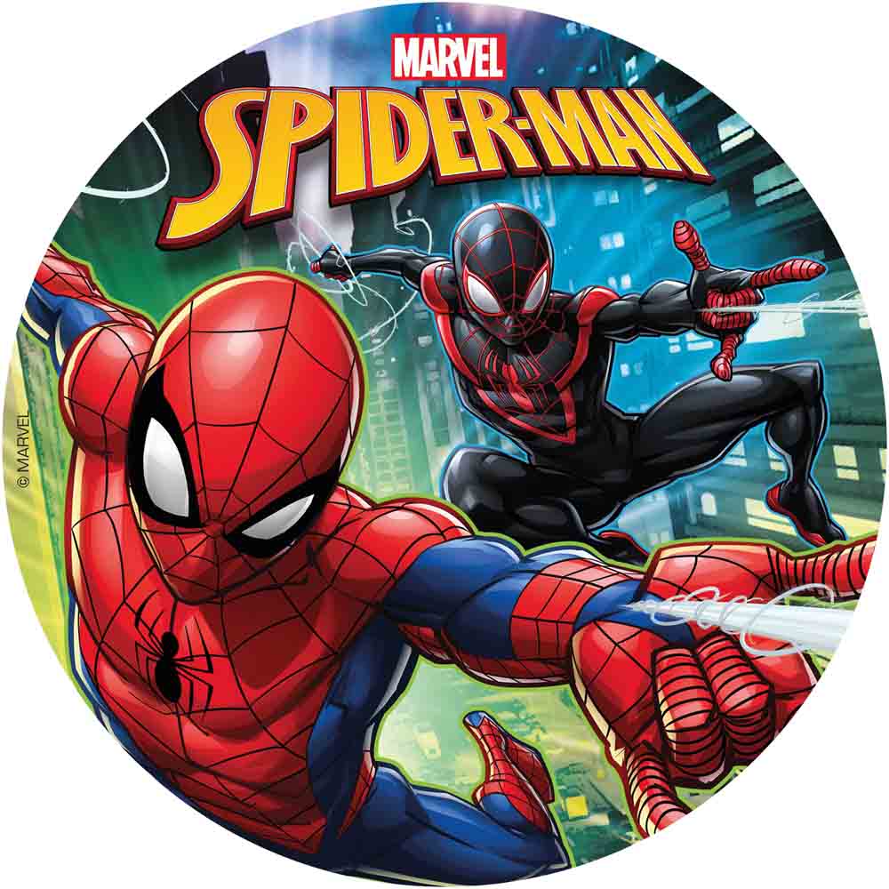 Spider Man Kageprint 20 cm – Sukkerfri Fødselsdagsfest
