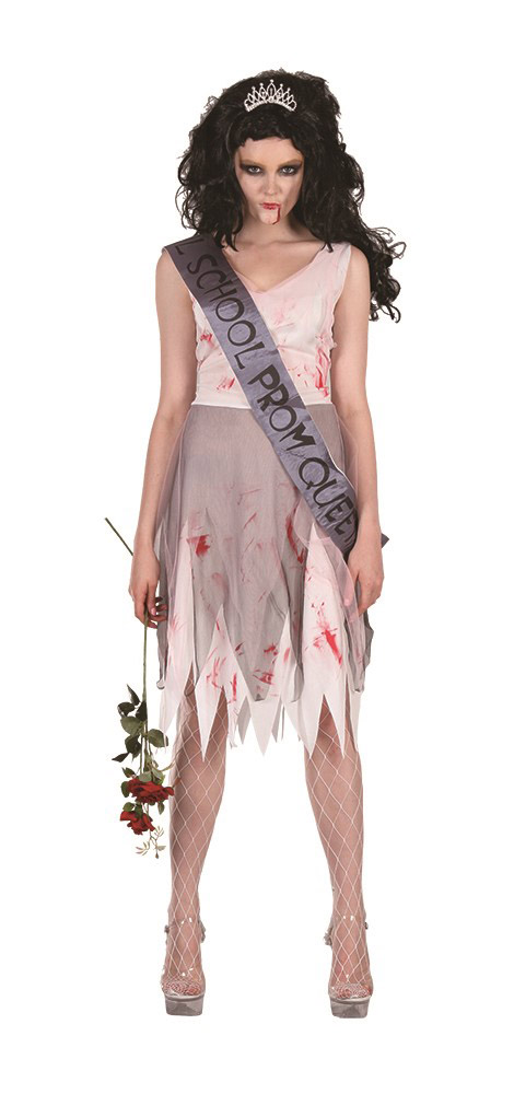 Skræmmende Zombie Teen Prom Kostume til Halloween - Bestil nu!