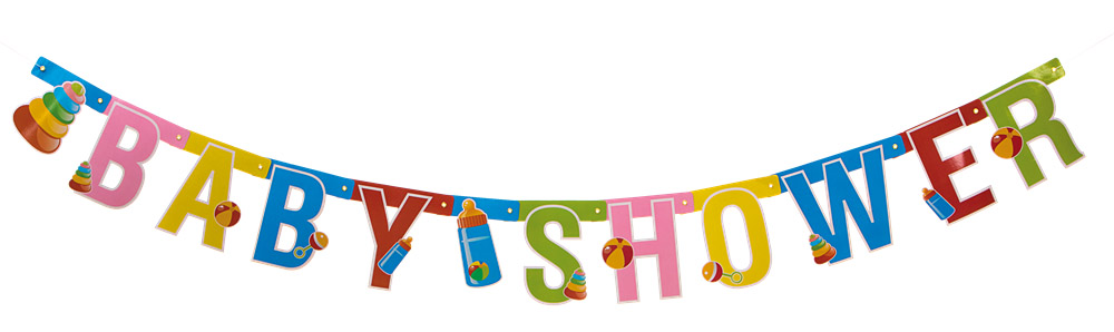Farverigt Banner til Baby Shower – Uundgåelig Dekoration