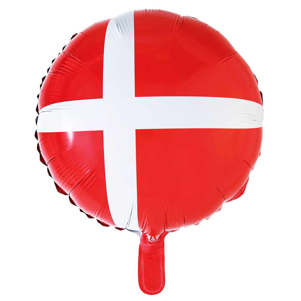 Heliumballon med Dannebrog – Ideel til danske festligheder