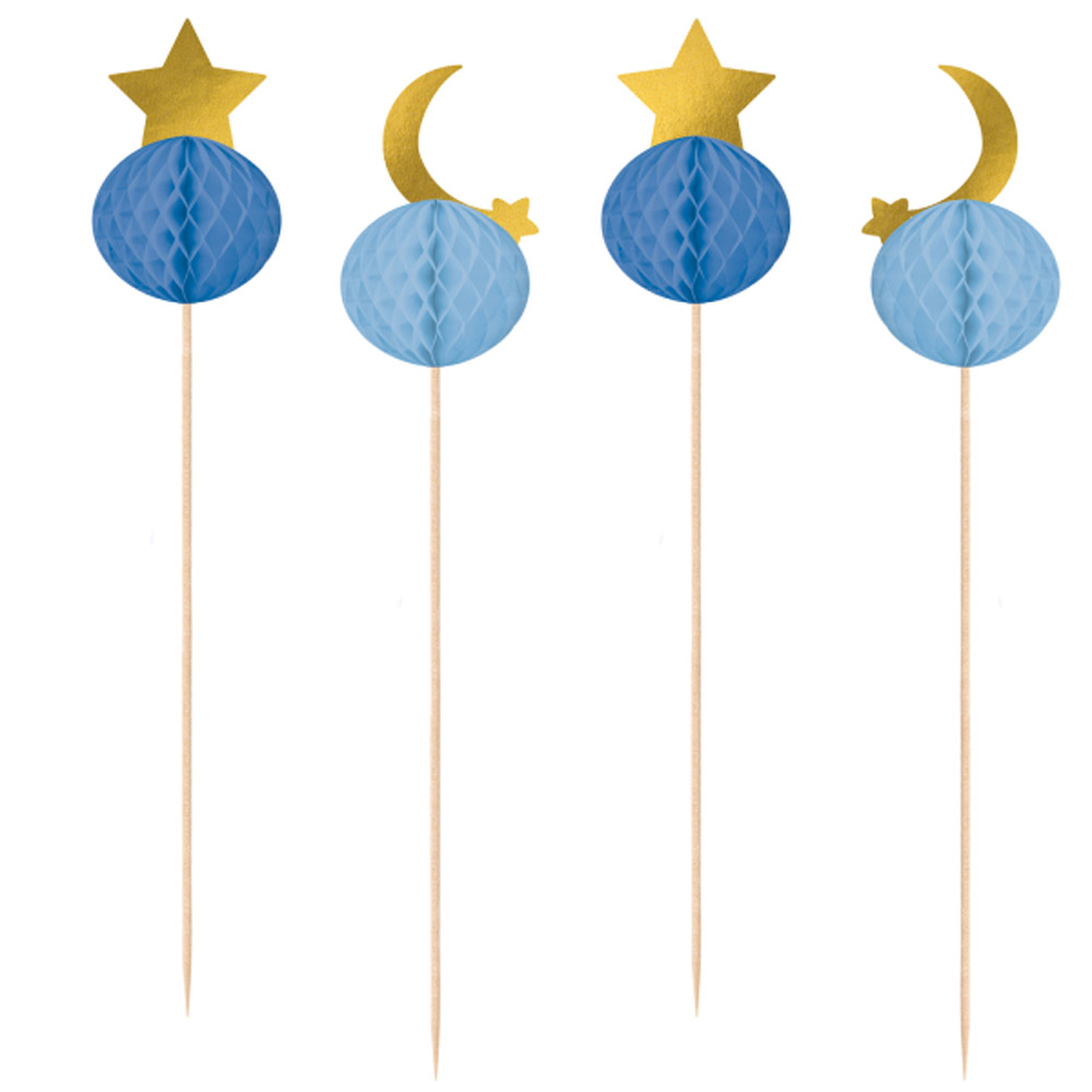 Eid Pyntepinde med Honeycomb – 10 stk Festlig Dekoration