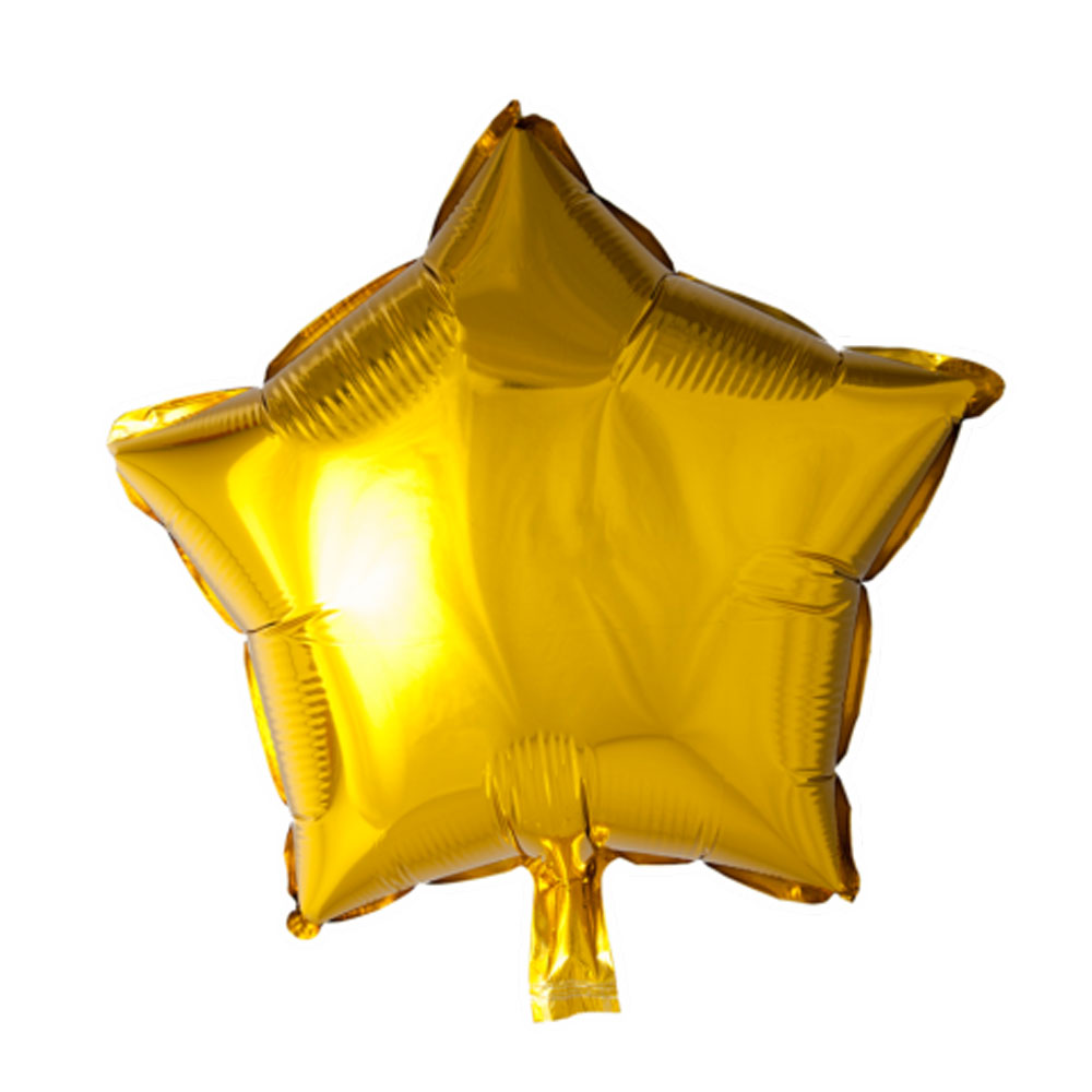 Guld Stjerne Folieballon til Festlige Begivenheder