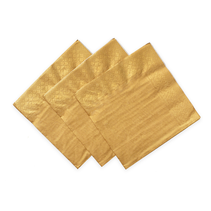 Guld Servietter 20x 33x33cm