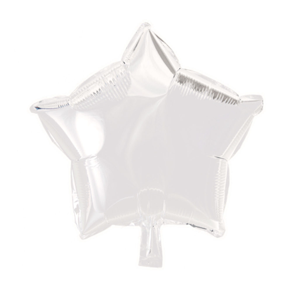 Hvid Stjerne Folieballon til Festlige Begivenheder