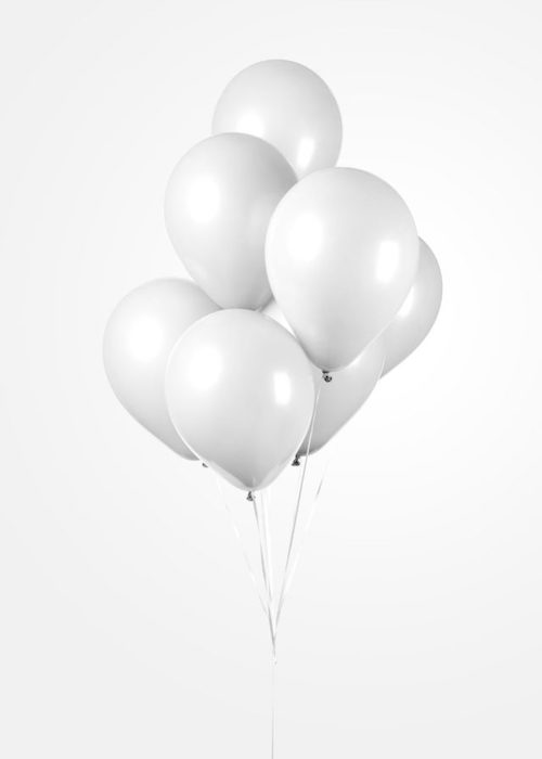 Hvide Balloner - 50 stk. til Festlige Anledninger