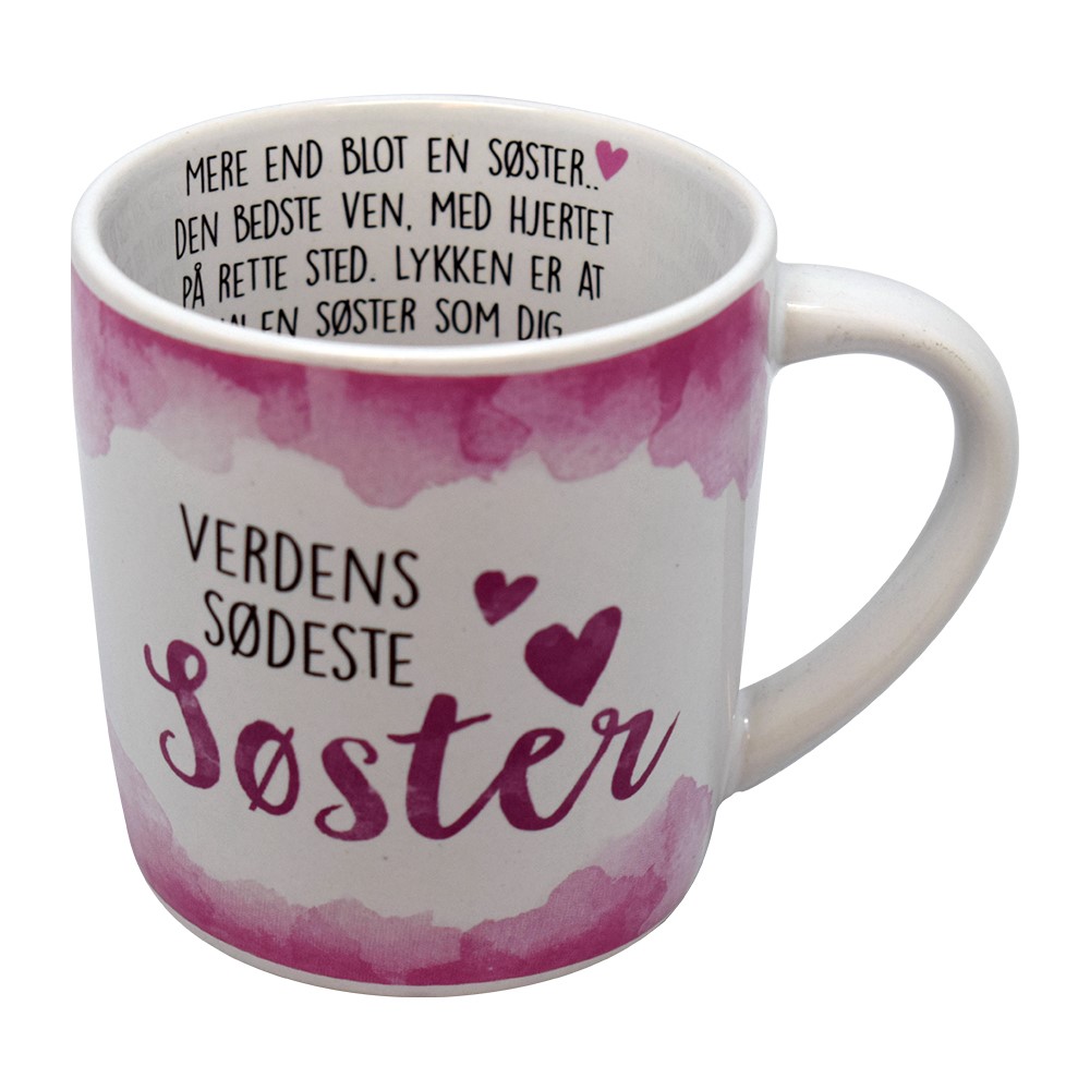 Gaveæske med Krus til Verdens Sødeste Søster – Den Ideelle Gave!