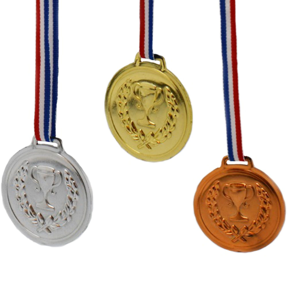 Festligt medaljesæt med 6 medaljer til enhver fest
