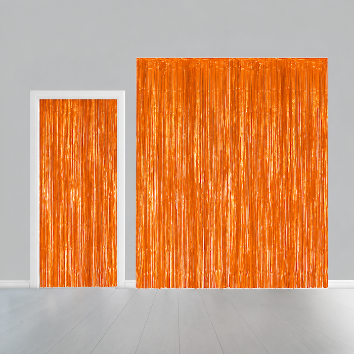 Orange Glimmerforhæng 100   240