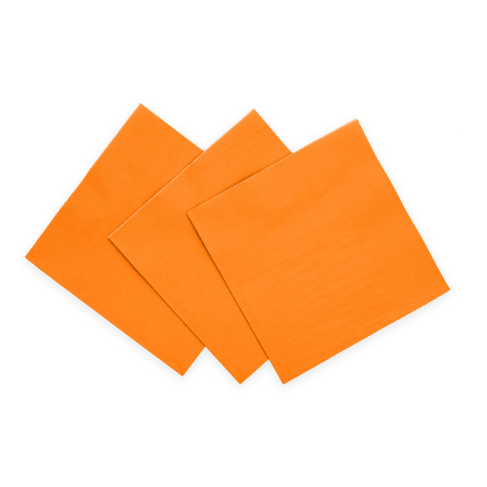 Orange Servietter 20x 33x33cm