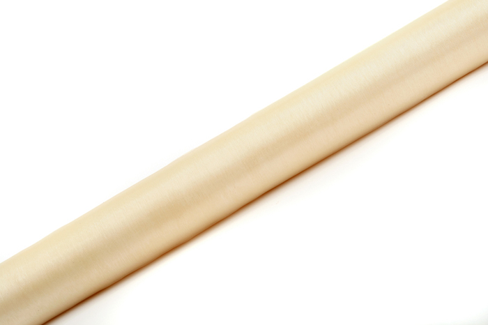 Creme Organza Bordløber - Ideel til Temafest