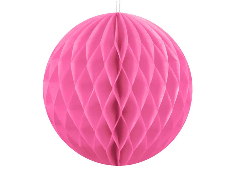 Elegant Pink Honeycomb Kugle til Festlig Dekoration 20 cm