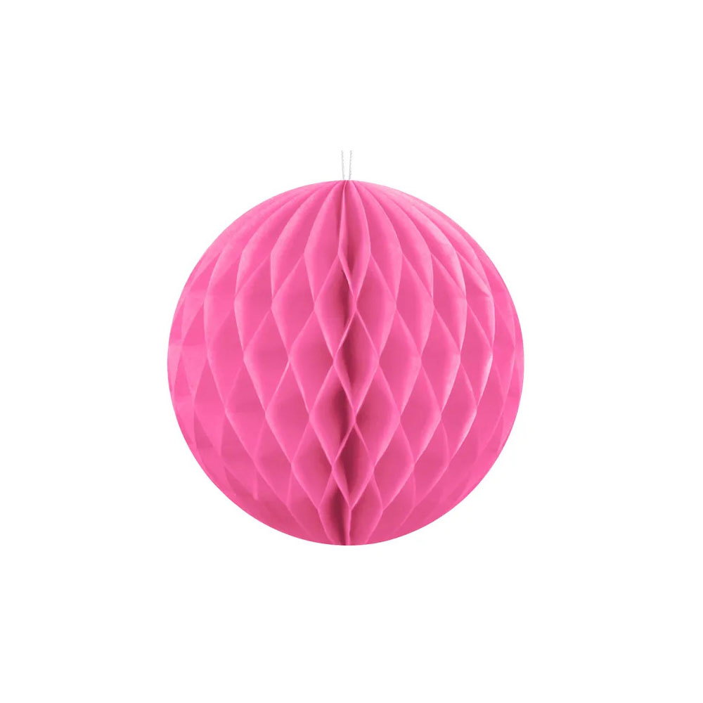 Festlig Pink Honeycomb Kugle 10 cm - Uundgåelig Dekoration