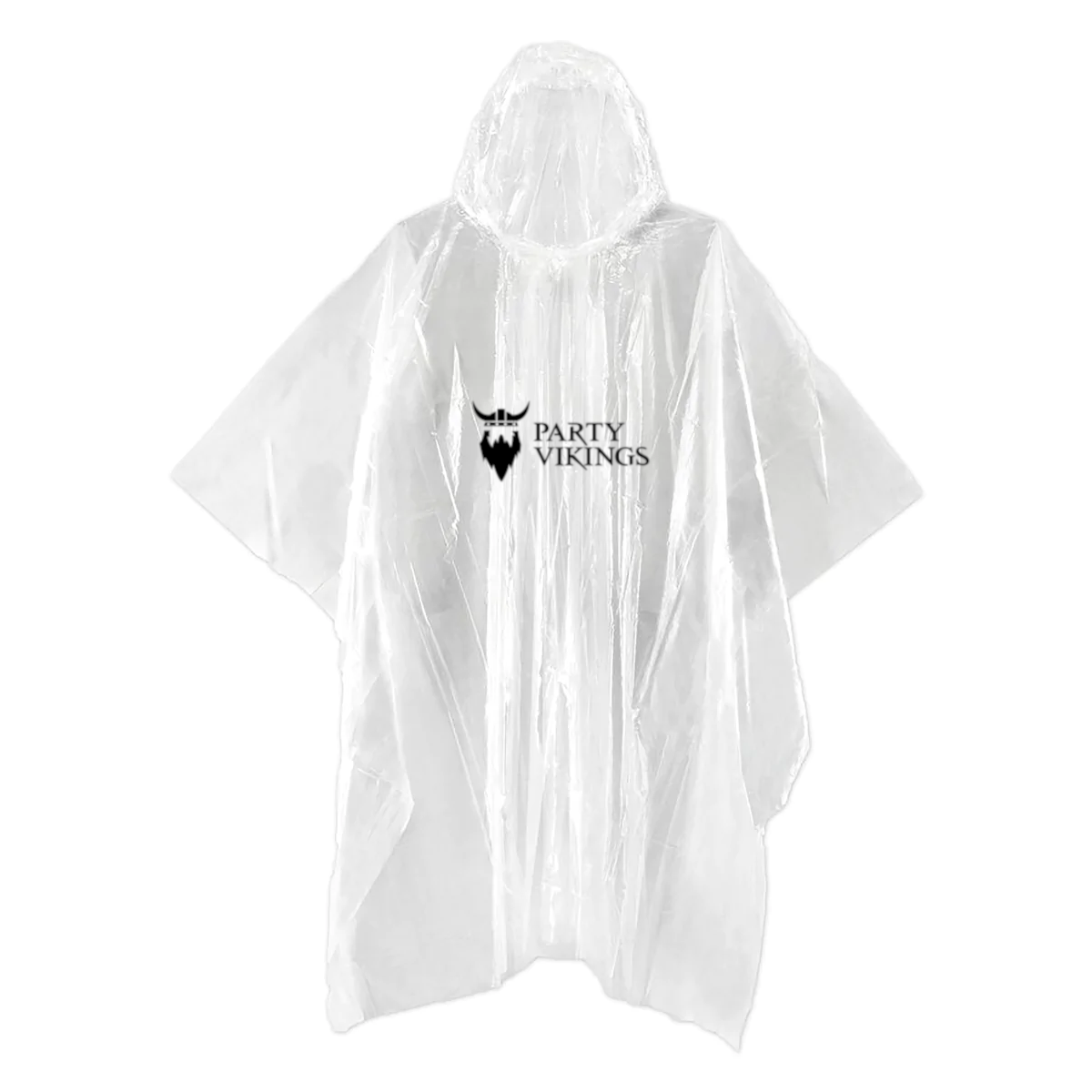 Regnponcho One-size fra Partyvikings - perfekt til fest!